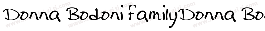 Donna Bodoni FamilyDonna Bodoni Fam字体转换